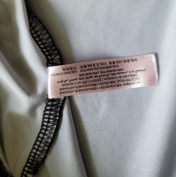 LA Vie En Rose Floral Soft Sleepwear Pajama Size XS in Black - Picture 9 of 10